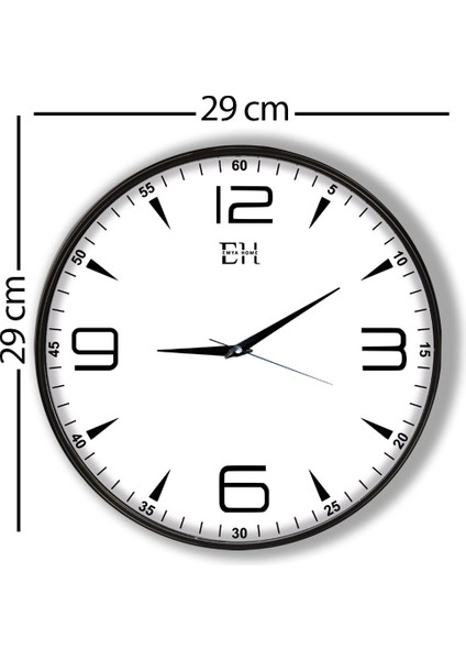 Modern Duvar Saati Siyah - 29 cm fırsatları