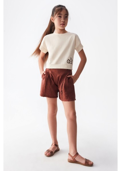 Nk Kahverengi Napoli Şort ( 8-14 Size ) modelleri