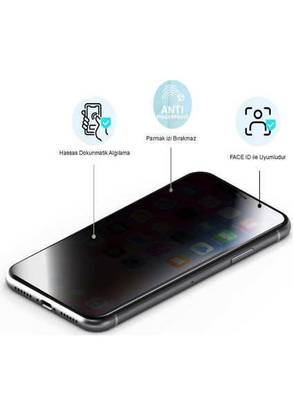 Xiaomi Poco C65 Tam Kaplayan Privacy Hayalet Temperli Ekran Koruycu Cam