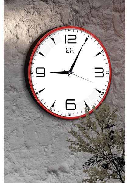 Modern Duvar Saati Kırmızı - 29 cm fiyatları