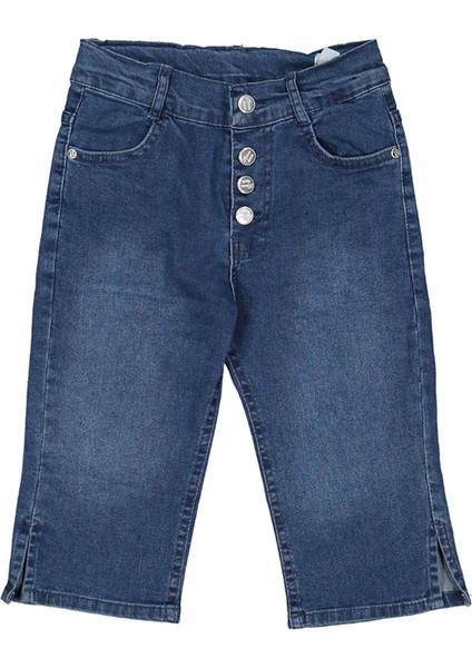 Kız Çocuk Mavi Kot Kapri