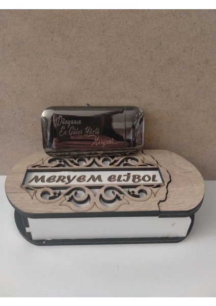 Çakmak Kişiye Özel Isim Yazılı ve Mdf Tasarım Kutulu No:34 fırsatları