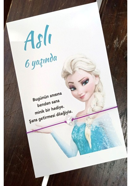 30 Adet Elsa Şans Bilekliği - Doğum Günü Hediyesi - Bebek Hediyesi - Mevlid Hediyesi - Kişiye Özel fiyatları