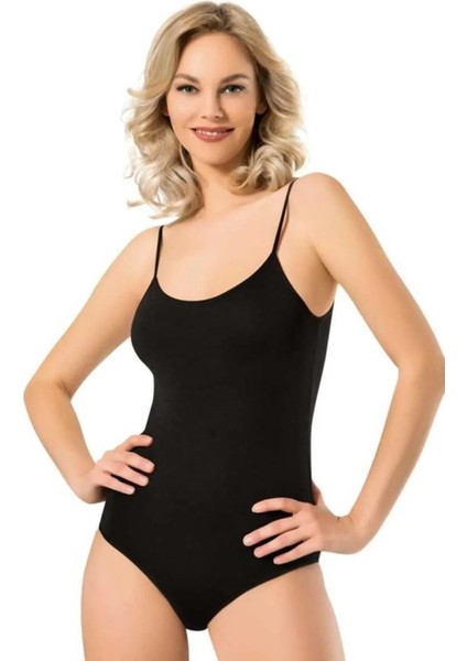 Kadın Likralı Ip Askılı Kancalı Body 261 - 3 Adet