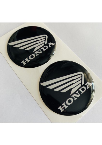 Honda Damla Etiket Amblem Siyah 5*5 cm