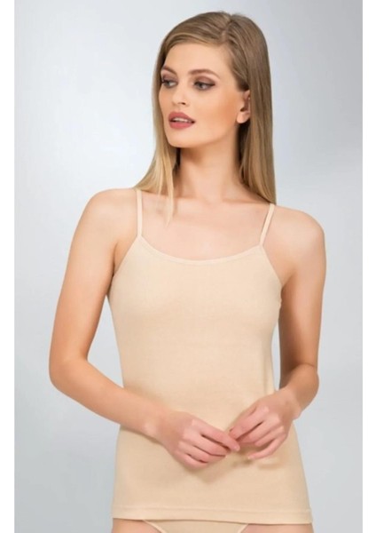 Kadın Likralı Ip Askılı Atlet 296 - 3 Adet