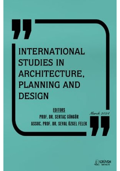 International Studies In Architecture, Planning And Design Mart 2024
