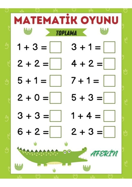 Oyunlarla Matematik Eğitim Seti 2 Kitap modelleri