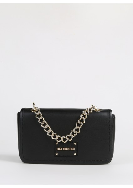 Love Moschino Siyah Kadın 10X15X12 cm Çapraz ÇANTAJC4125PP1ILN100A