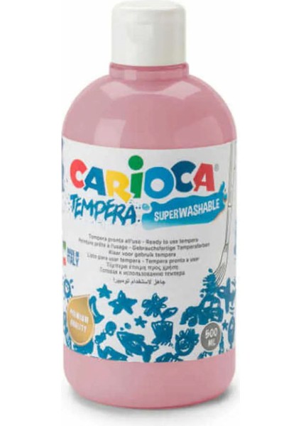 Carıoca Tempera Pembe Yıkanabilir Suluboya 500 ml