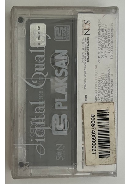Seda Sayan Gecelerce Ağlarsın Unutma Kaset (Jelatininde Sıfır Orjnal Dönem Baskı Kaset)