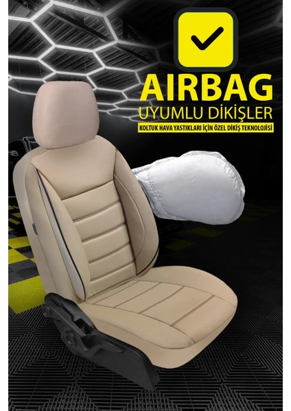 Renault Latitude Uyumlu Deri Oto Koltuk Araba Kılıfı.