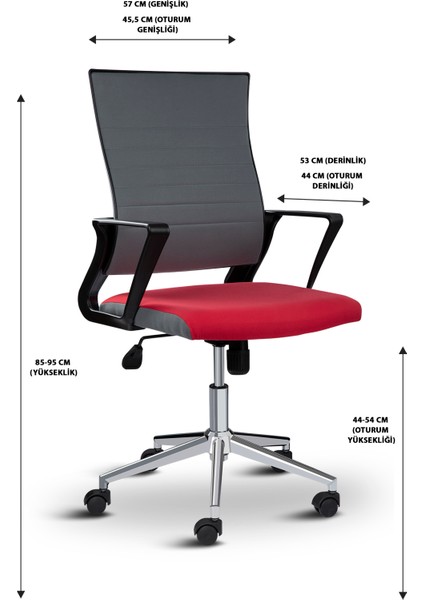 Rigel 55100 Metal Ayaklı Çalışma Koltuğu Ofis Sandalyesi fırsatları