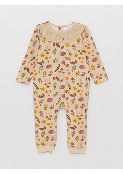 Lcw Baby Bebe Yaka Uzun Kollu Kız Bebek Tulum