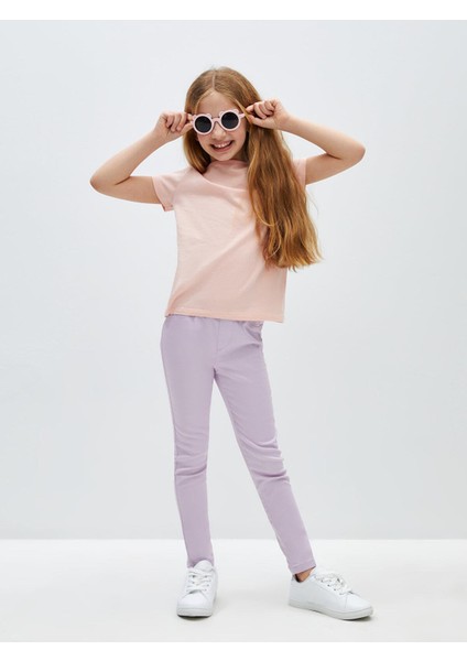 Lcw Kids Bisiklet Yaka Basic Kısa Kollu Kız Çocuk Tişört fiyatları