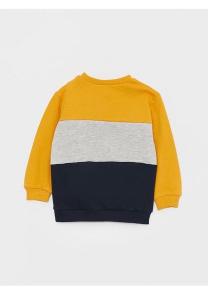 Lcw Baby Bisiklet Yaka Uzun Kollu Nostaljik Maymun Baskılı Erkek Bebek Sweatshirt modelleri