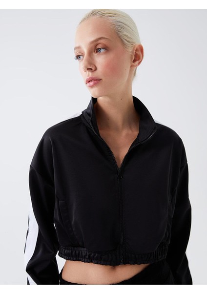 Xsıde Dik Yaka Renk Bloklu Uzun Kollu Kadın Fermuarlı Sweatshirt fiyatları