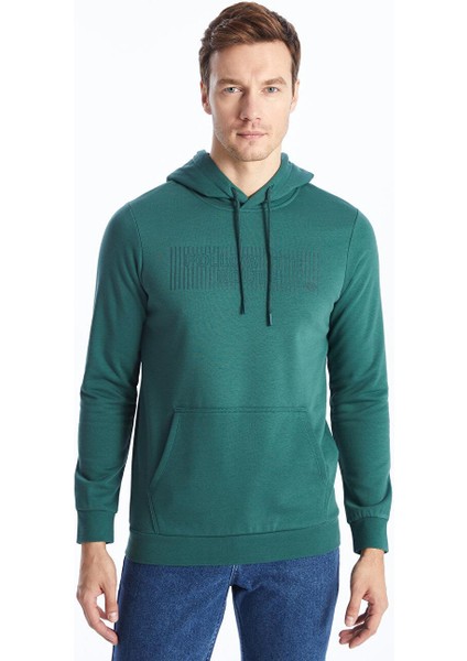 Lcwaıkıkı Classic Uzun Kollu Baskılı Erkek Hoodie