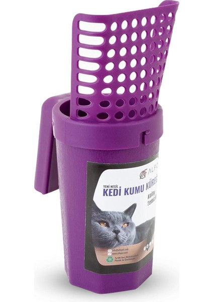 3 Lü Set Yeni Nesil Mor Kedi Kumu Küreği, Çok Fonksiyonlu Kaşıma Aleti, Fareli Hacıyatmaz fırsatları