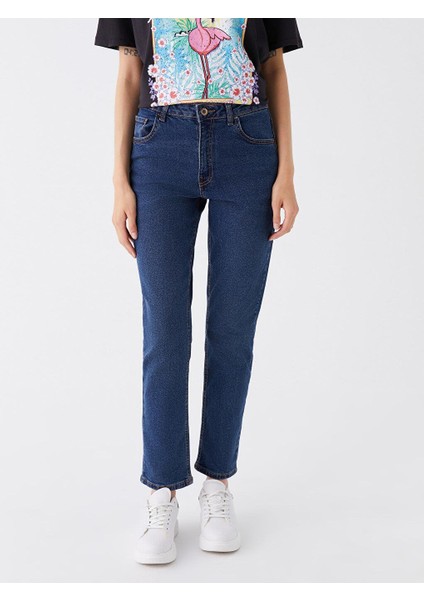 Lcw Jeans Yüksek Bel Straight Fit Kadın Jean Pantolon fırsatları