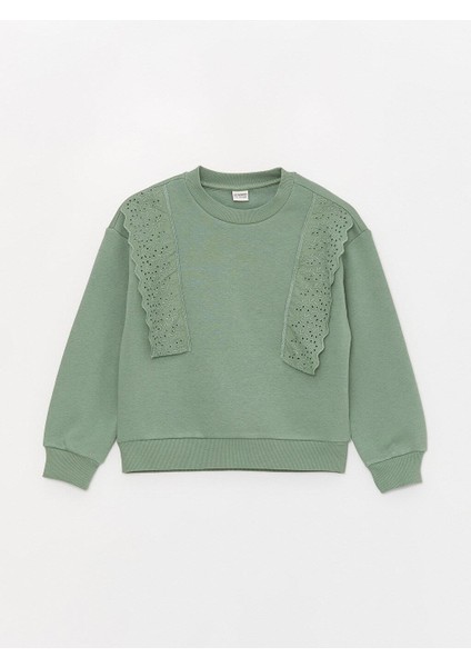 Lcw Kids Bisiklet Yaka Fisto Detaylı Uzun Kollu Kız Çocuk Sweatshirt fırsatları