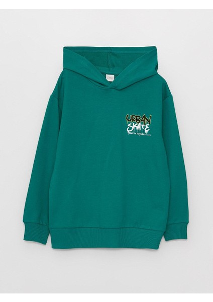 Lcw Kids Baskılı Uzun Kollu Erkek Çocuk Hoodie