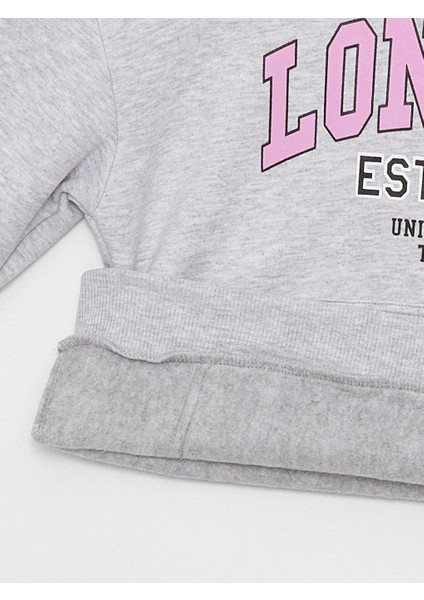 Lcw Kids Baskılı Uzun Kollu Kız Çocuk Hoodie fırsatları