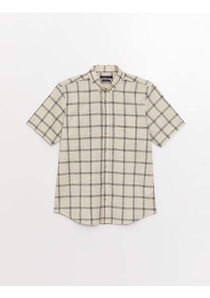 Lcwaıkıkı Classic Regular Fit Kısa Kollu Ekose Poplin Erkek Gömlek indirimleri