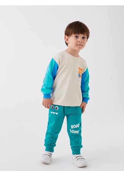 Lcw Baby Bisiklet Yaka Baskılı Erkek Bebek Sweatshirt fiyatları