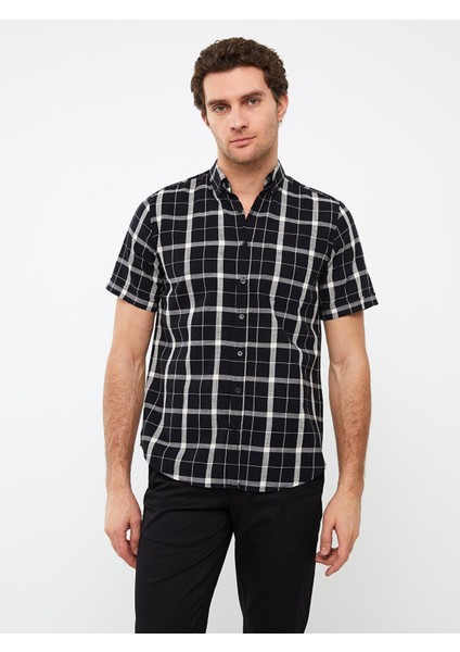 Lcwaıkıkı Classic Regular Fit Kısa Kollu Ekose Poplin Erkek Gömlek fiyatları