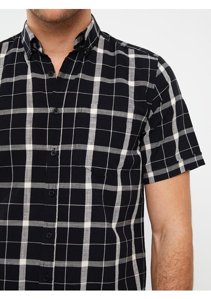 Lcwaıkıkı Classic Regular Fit Kısa Kollu Ekose Poplin Erkek Gömlek fırsatları