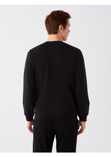 Lcwaıkıkı Classic Bisiklet Yaka Uzun Kollu Baskılı Erkek Sweatshirt indirimleri