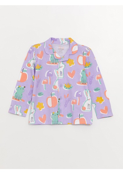 Lcw Baby Polo Yaka Uzun Kollu Desenli Kız Bebek Pijama Takımı fiyatları