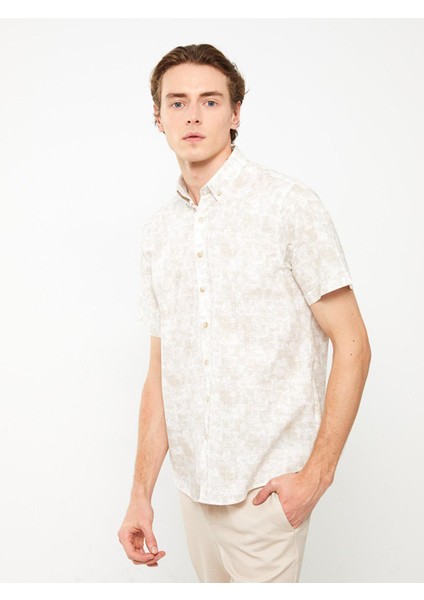 Lcwaıkıkı Classic Regular Fit Kısa Kollu Desenli Poplin Erkek Gömlek fiyatları