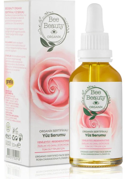 Bee Beauty Organik Yüz Bakım Serumu 50 Ml