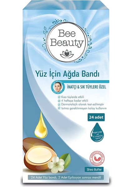 Bee Beauty Yüz Ağda Bandı Inatçı Sık 24'Lü