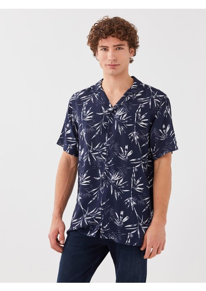 Lcw Casual Regular Fit Kısa Kollu Desenli Erkek Gömlek