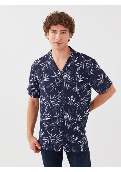 Lcw Casual Regular Fit Kısa Kollu Desenli Erkek Gömlek