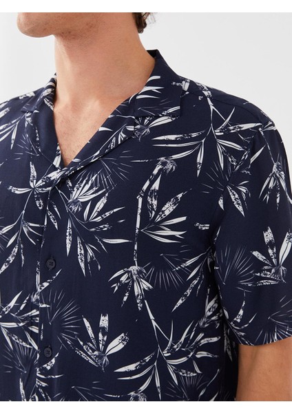 Lcw Casual Regular Fit Kısa Kollu Desenli Erkek Gömlek