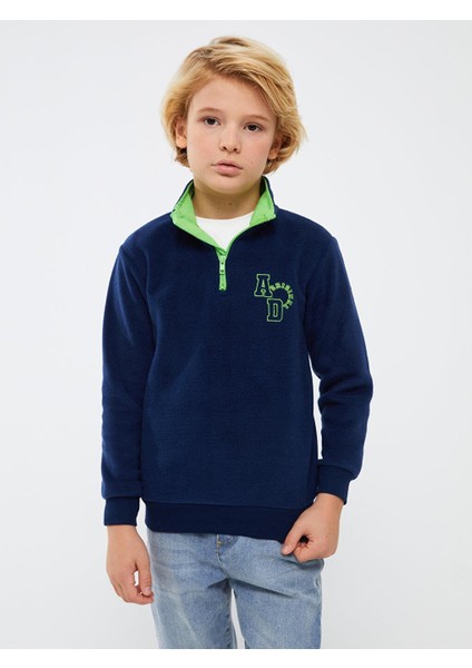 Lcw Kids Dik Yaka Nakışlı Uzun Kollu Polar Erkek Çocuk Sweatshirt fiyatları