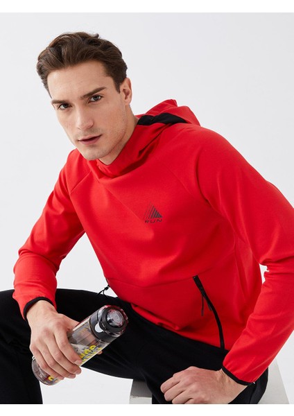 Lcw Active Uzun Kollu Baskılı Erkek Hoodie