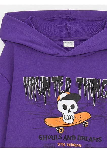 Lcw Kids Baskılı Uzun Kollu Erkek Çocuk Hoodie modelleri