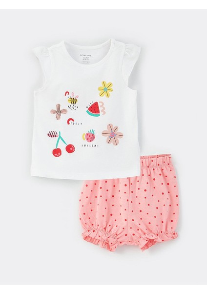 Lcw Baby Baskılı Kız Bebek Pijama Takımı