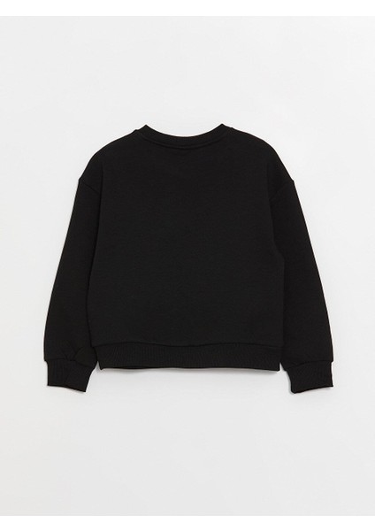 Lcw Kids Bisiklet Yaka Yılbaşı Temalı Uzun Kollu Kız Çocuk Sweatshirt modelleri