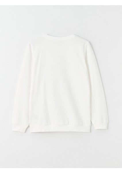 Lcw Kids Bisiklet Yaka Baskılı Uzun Kollu Kız Çocuk Sweatshirt modelleri