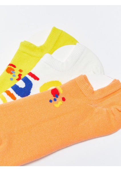 Lcw Dream Desenli Kadın Patik Çorap 3'lü Paket modelleri