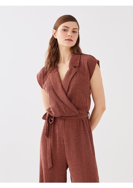 Lcw Vision Kadın Kruvaze Yaka Düz Tulum modelleri