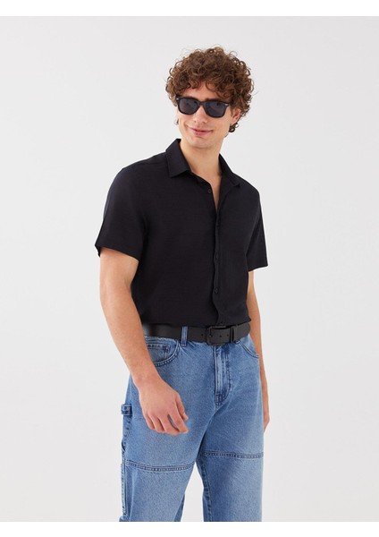 Lcw Casual Regular Fit Kısa Kollu Poplin Erkek Gömlek
