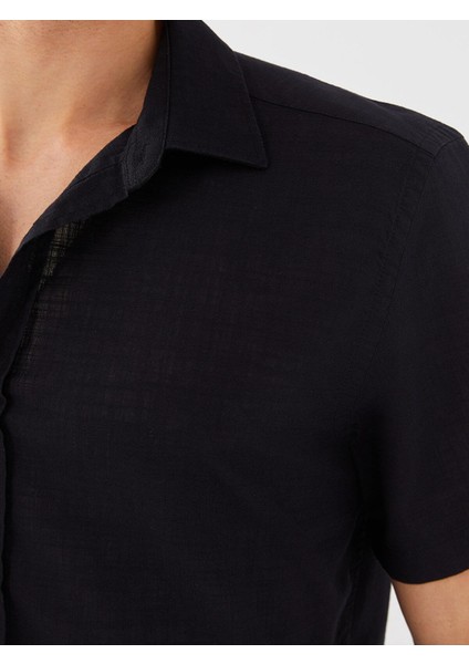 Lcw Casual Regular Fit Kısa Kollu Poplin Erkek Gömlek