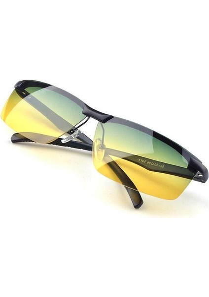 Marka Gündüz ve Gece Görüş Polarize Güneş Gözlüğü Erkekler Alüminyum Magnezyum Gözlük Kadın Parlamayı Azaltmak Gözlük Sürüş Gözlükleri 106 (Yurt Dışından)